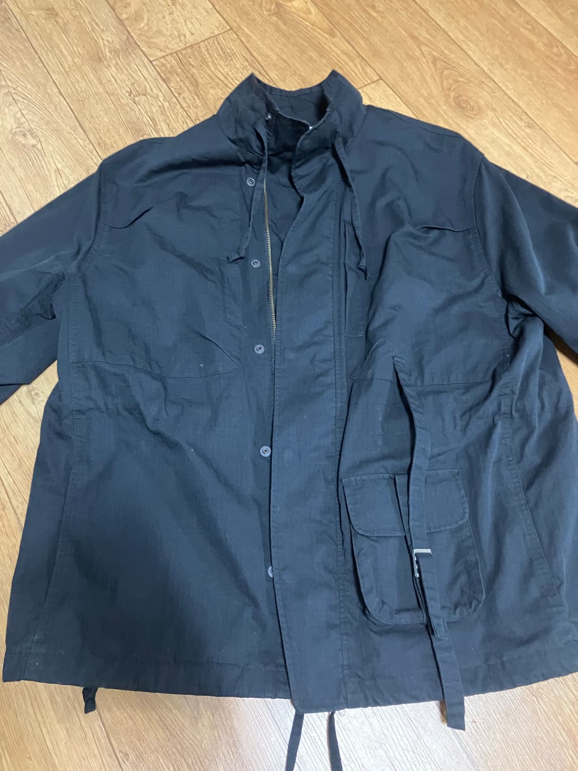 (S) Etce STRAP FIELD JACKET (BLACK) S사이즈 상품이미지2