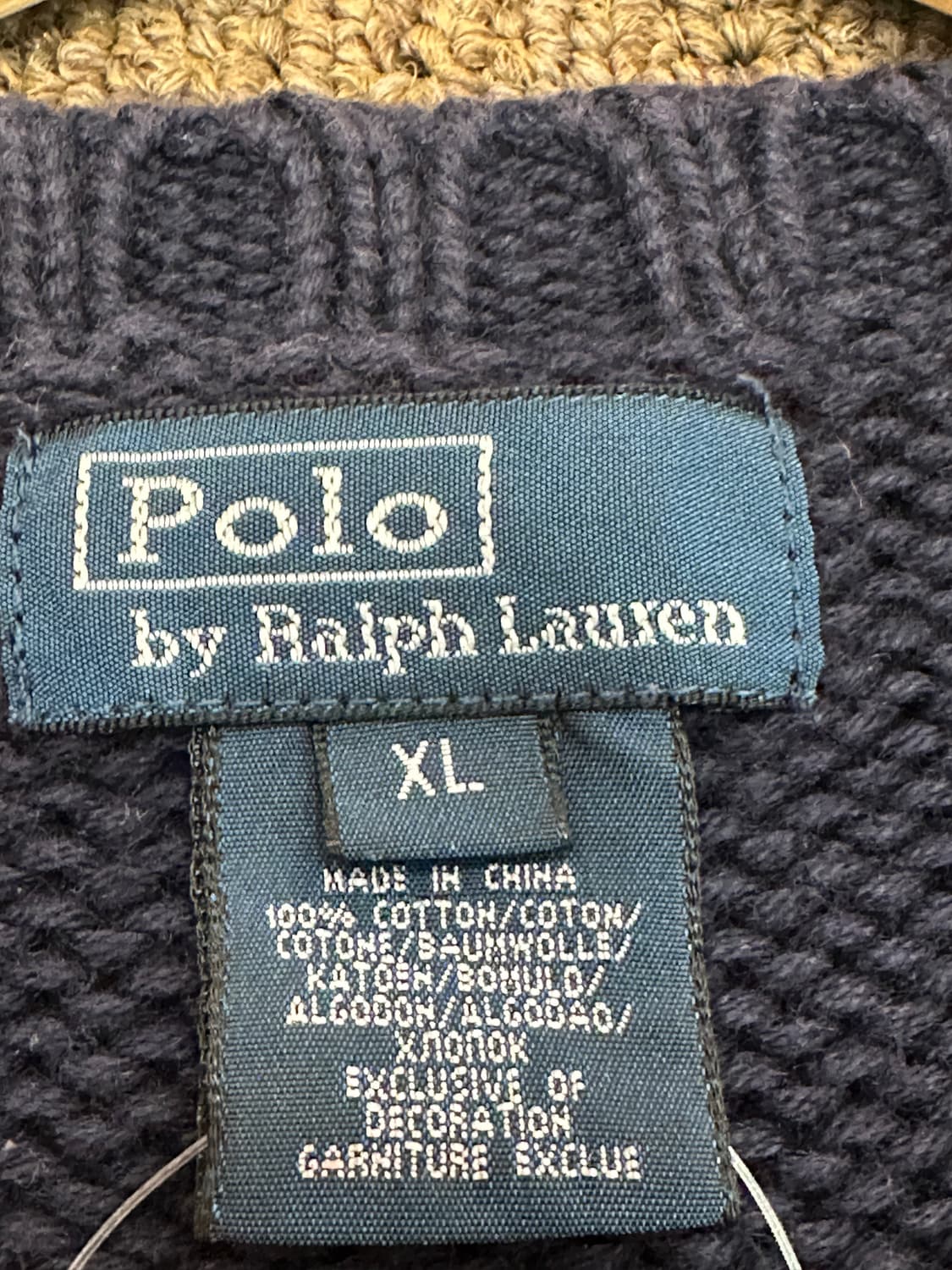 폴로 성조기 니트 네이비 상품이미지6