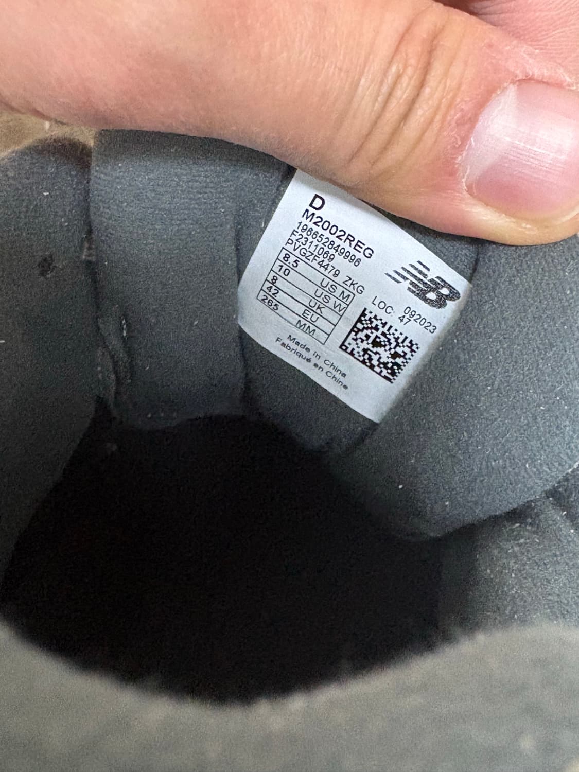 (265)뉴발란스 2002R 베이지 드리프트우드 블랙탑 새상품 992 상품이미지9