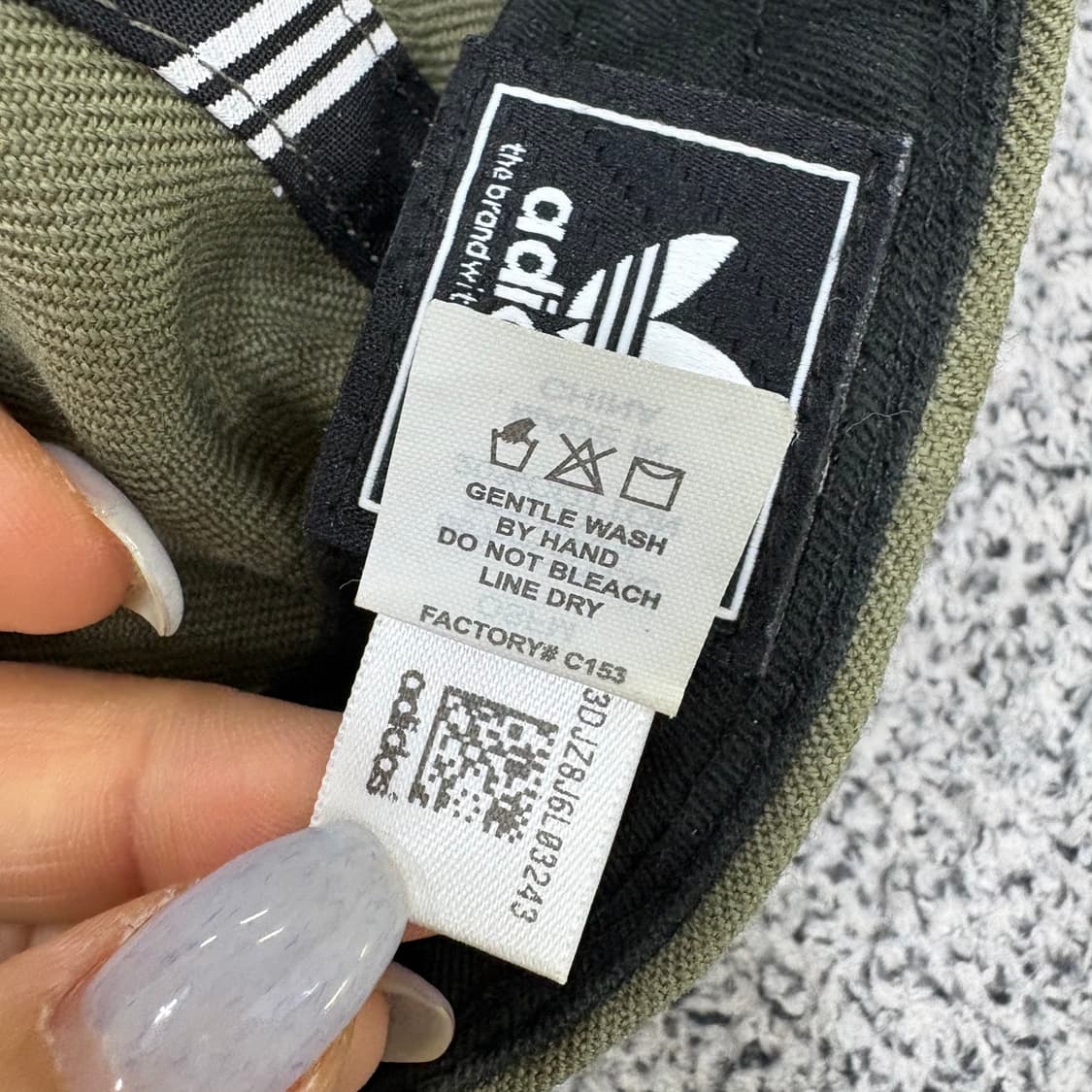 F 아디다스 불꽃 스냅백 모자 카키 0319J 상품이미지7