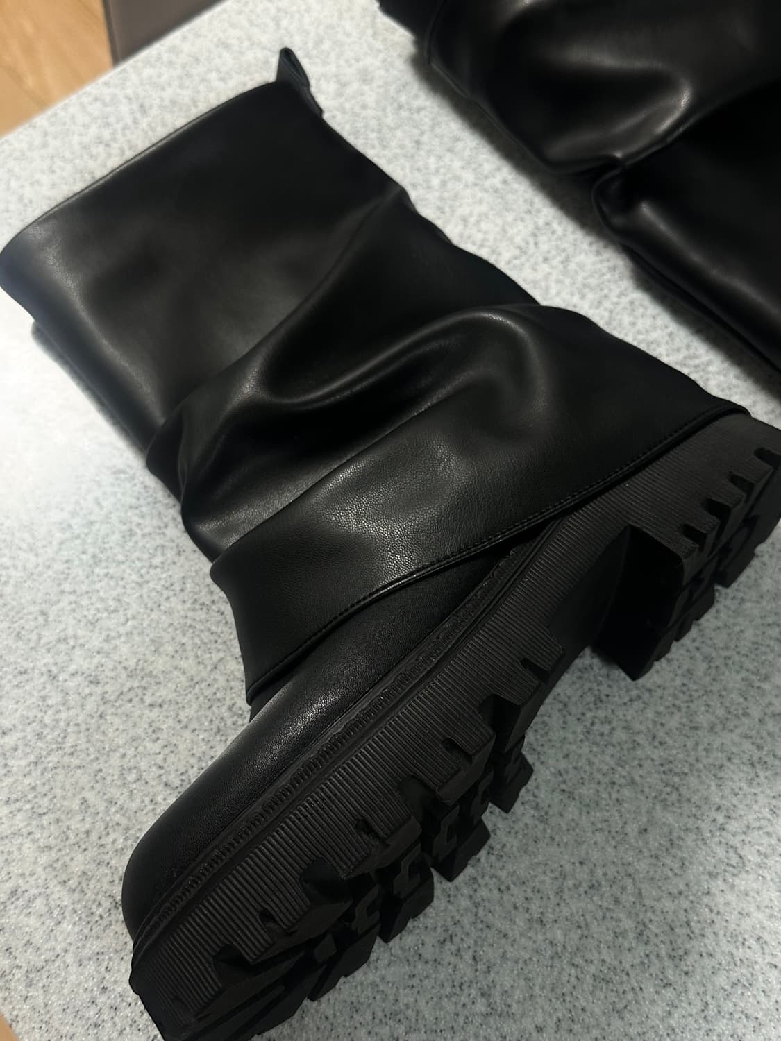 포른른 셔링 하프부츠 상품이미지6