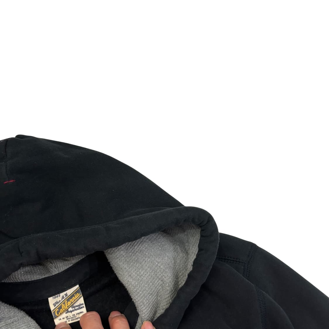 후아유 블랙 시그니처 패치 후드 집업 상품이미지3