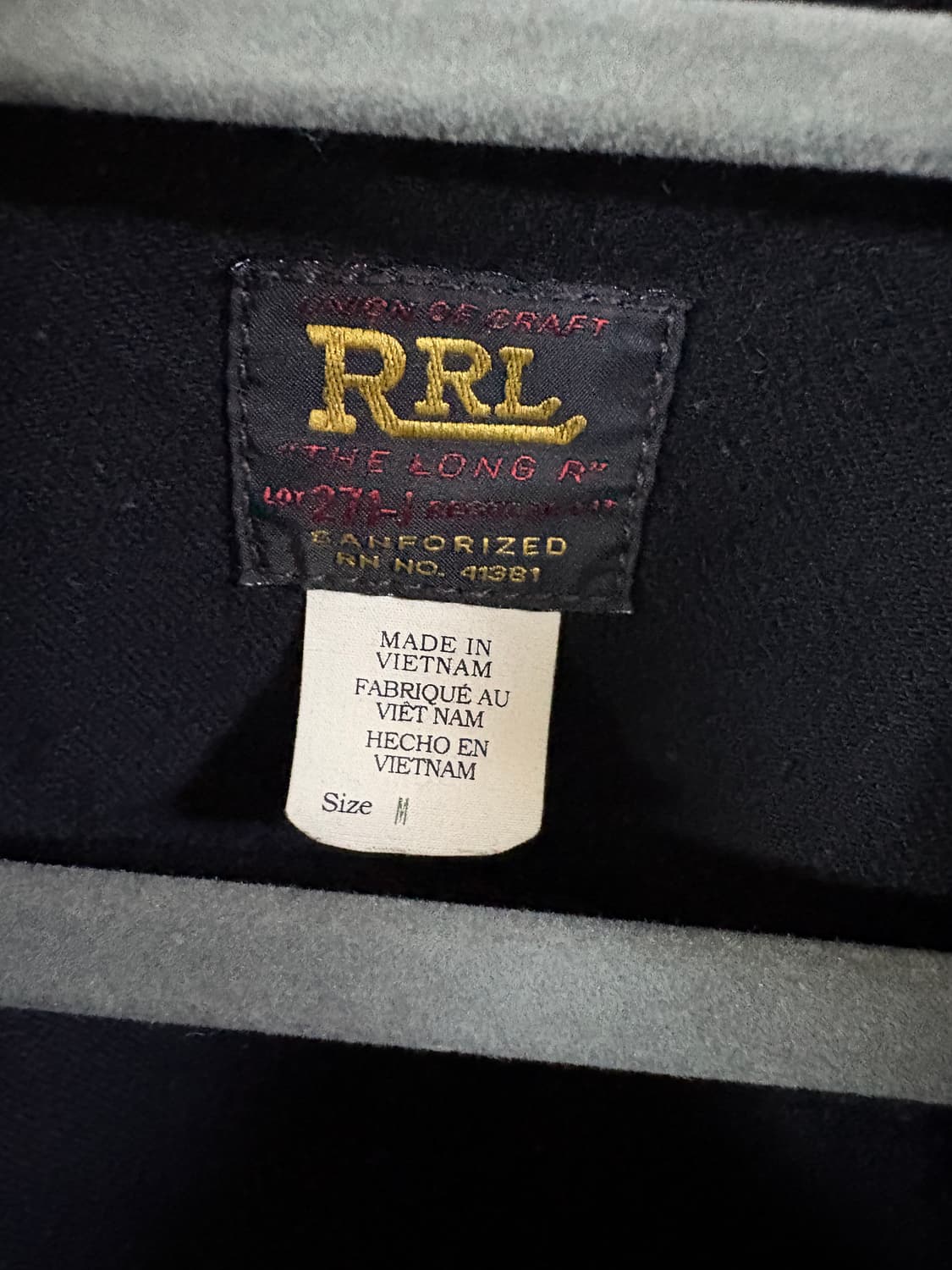 RRL Lot271 데님 트러커 자켓 블랙 M 상품이미지3