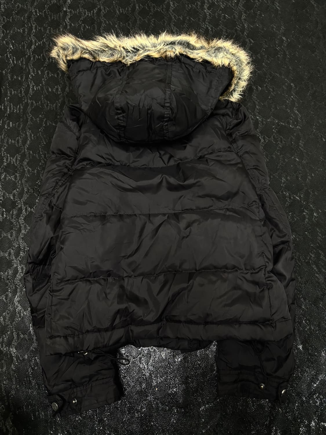 “Vintage” Y2K Mood Black Fur Padding 상품이미지10