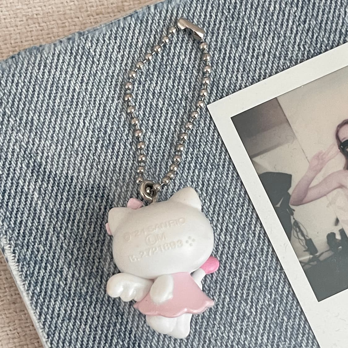 산리오 정품 헬로 키티 유메미루 가챠 키링 천사 엔젤 핑크 상품이미지2