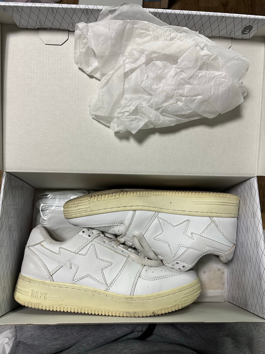 270)베이프스타 트리플화이트 상품이미지2