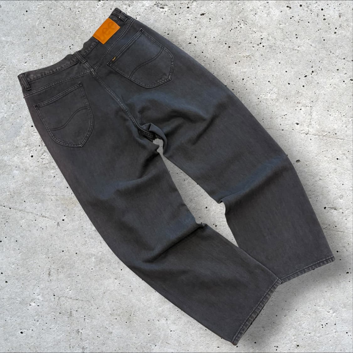 [34] Lee 리 블랙 와이드 데님 팬츠 D857 상품이미지1