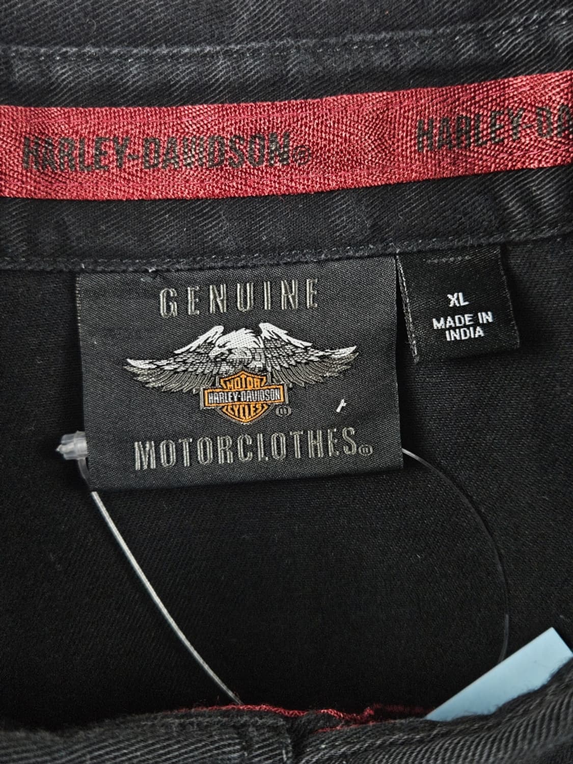 할리데이비슨 모터사이클 스펠아웃 반팔 바이커 셔츠 (XL) / 11421 상품이미지4