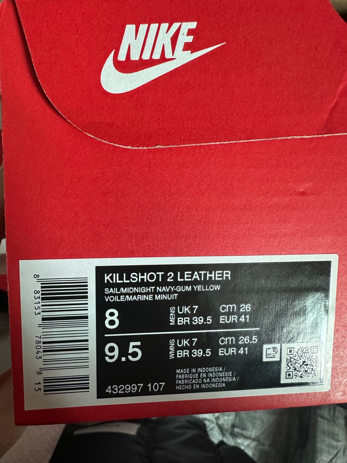 나이키 x 제이크루 킬샷 2 세일 미드나잇 네이비 상품이미지2