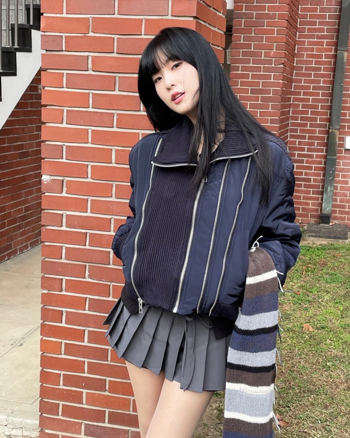 닷비닷 배배자매 유니크 니트 패딩 자켓 상품이미지2