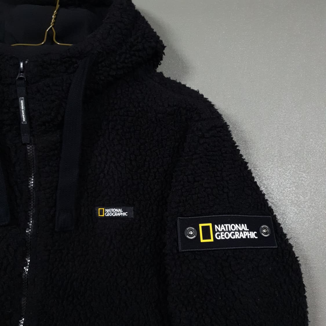M) 내셔널지오그래픽 코스토니 와펜 플리스 뽀글이 양털 후드집업 자켓 상품이미지3