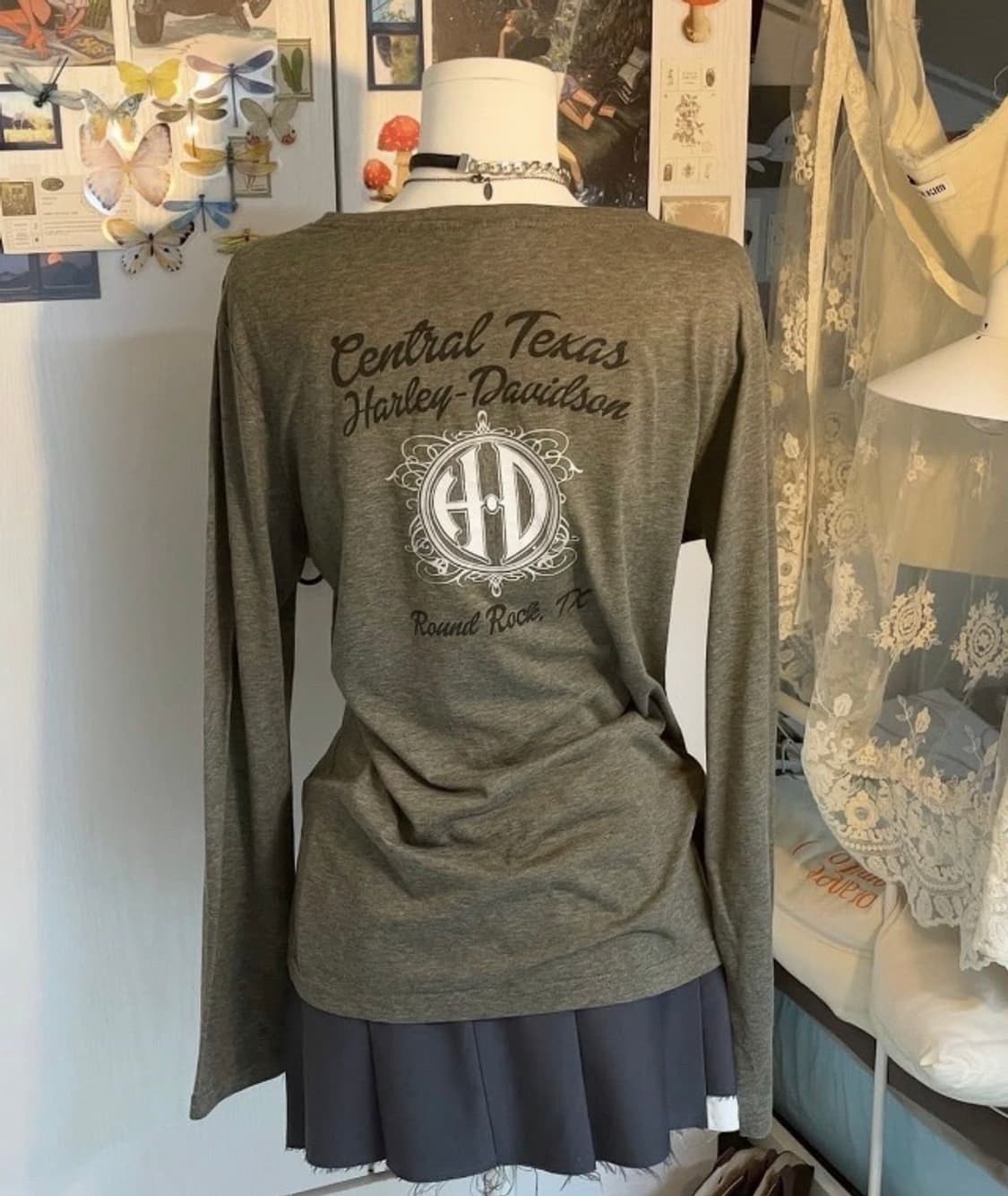 할리데이비슨 그래픽 롱슬리브 상품이미지2