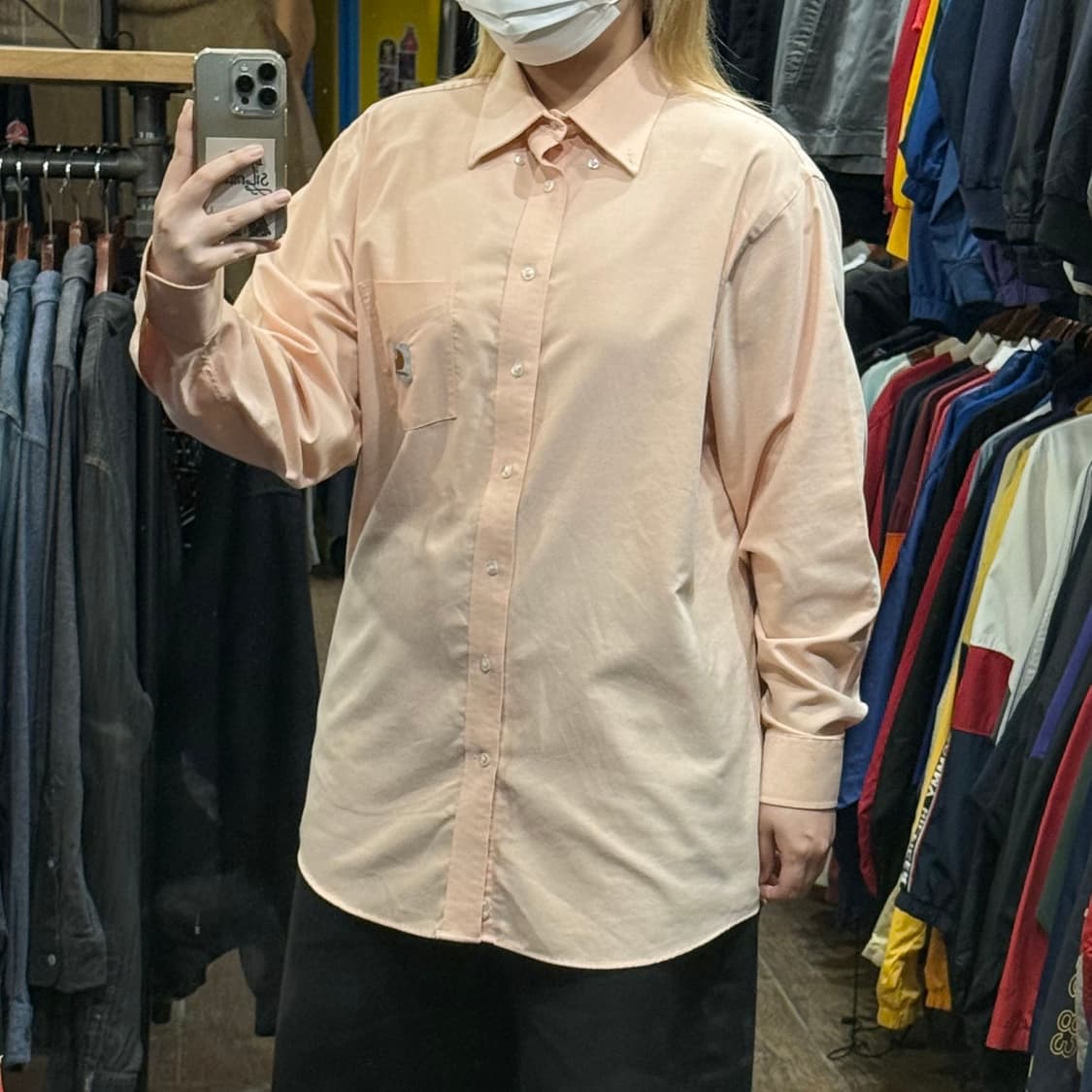 [HI] 칼하트 긴팔셔츠 오렌지  상품이미지4