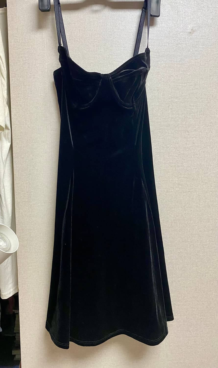 뷔스티에 벨벳 미니 드레스  상품이미지4