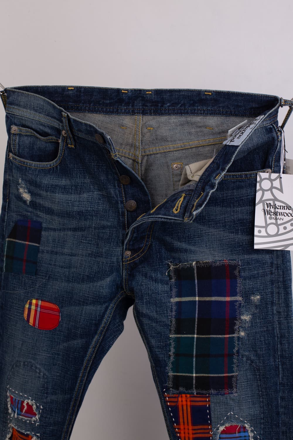 VIVIENNE WESTWOOD PATCH WORK DENIM PANTS 상품이미지7