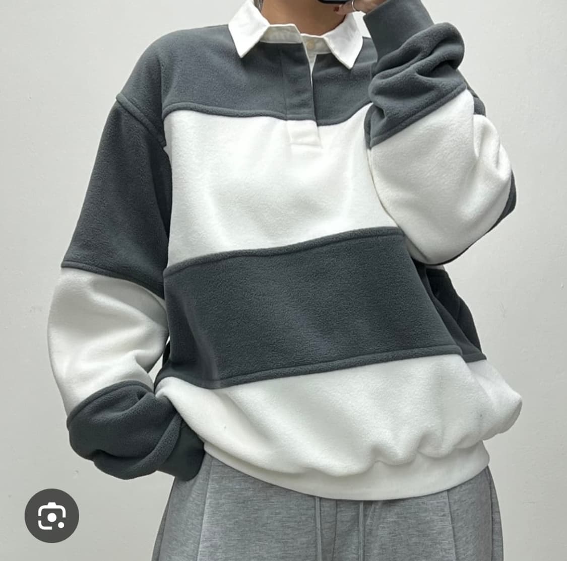 라퍼지스토어 후리스 오바핏 럭비티 ( 라지) 상품이미지10