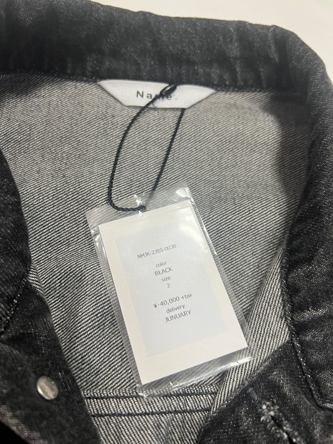 NAME 23SS 1st WASHED DENIM JACKET 판매 상품이미지3