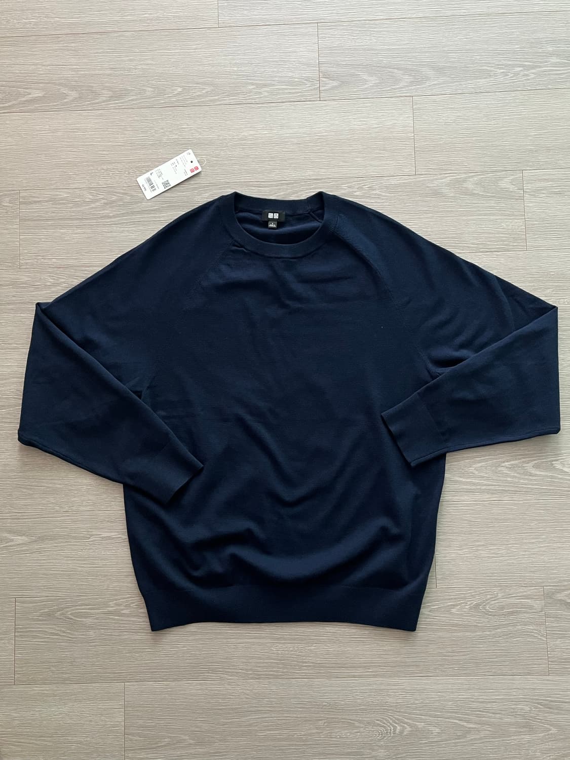 (새상품) 일본 유니클로 코튼 크루넥 니트 상품이미지1