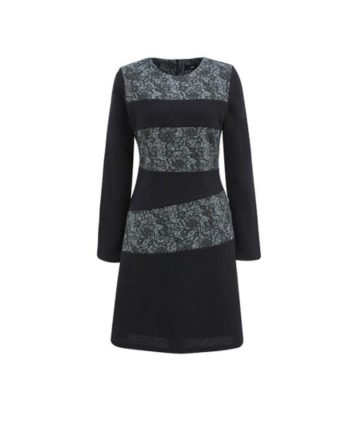 SI 플라워 레이스 배색 원피스(55) 상품이미지1