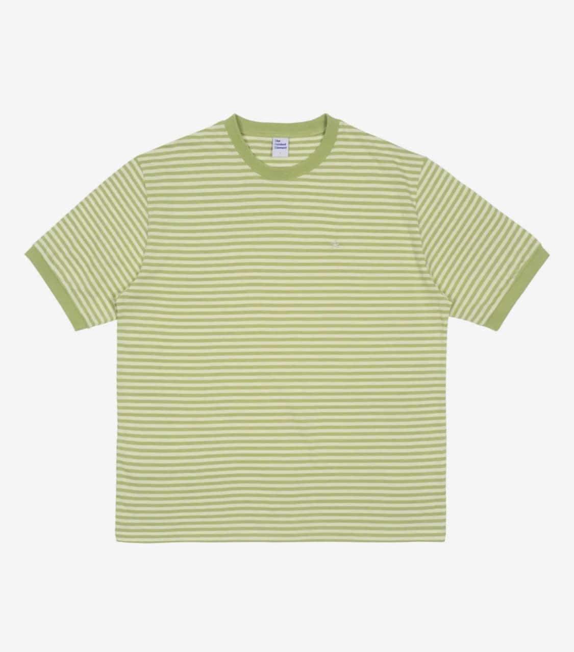 TCM mini logo stripe ringer T (lime) 상품이미지1