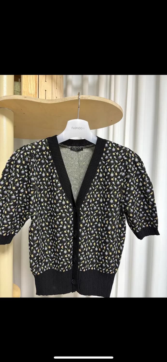 시슬리 플라워 자카드 가디건 상품이미지5