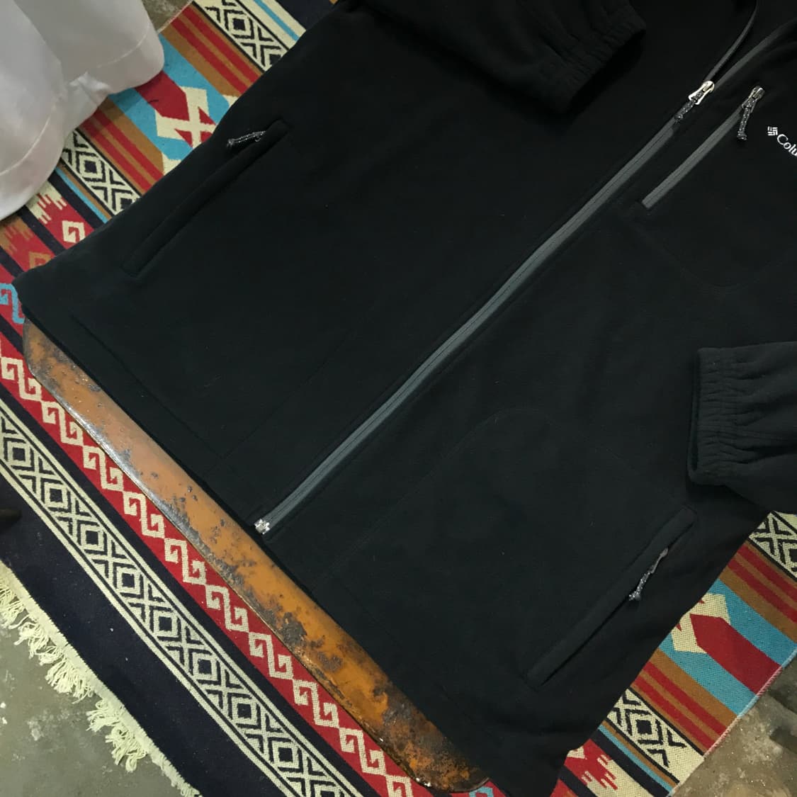 컬럼비아 블랙 집업 플리스 자켓 남성 115 빅사이즈 상품이미지3