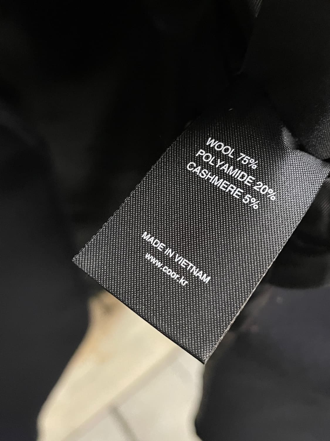 쿠어 캐시미어 블레드 피 코트  상품이미지7