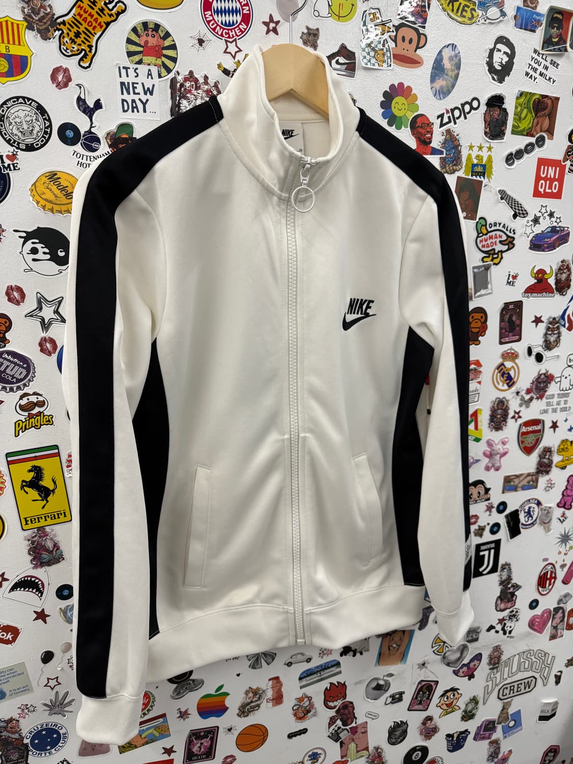 나이키 NSW 스우시 화이트 우먼스 트랙탑 셋업 S 상품이미지4