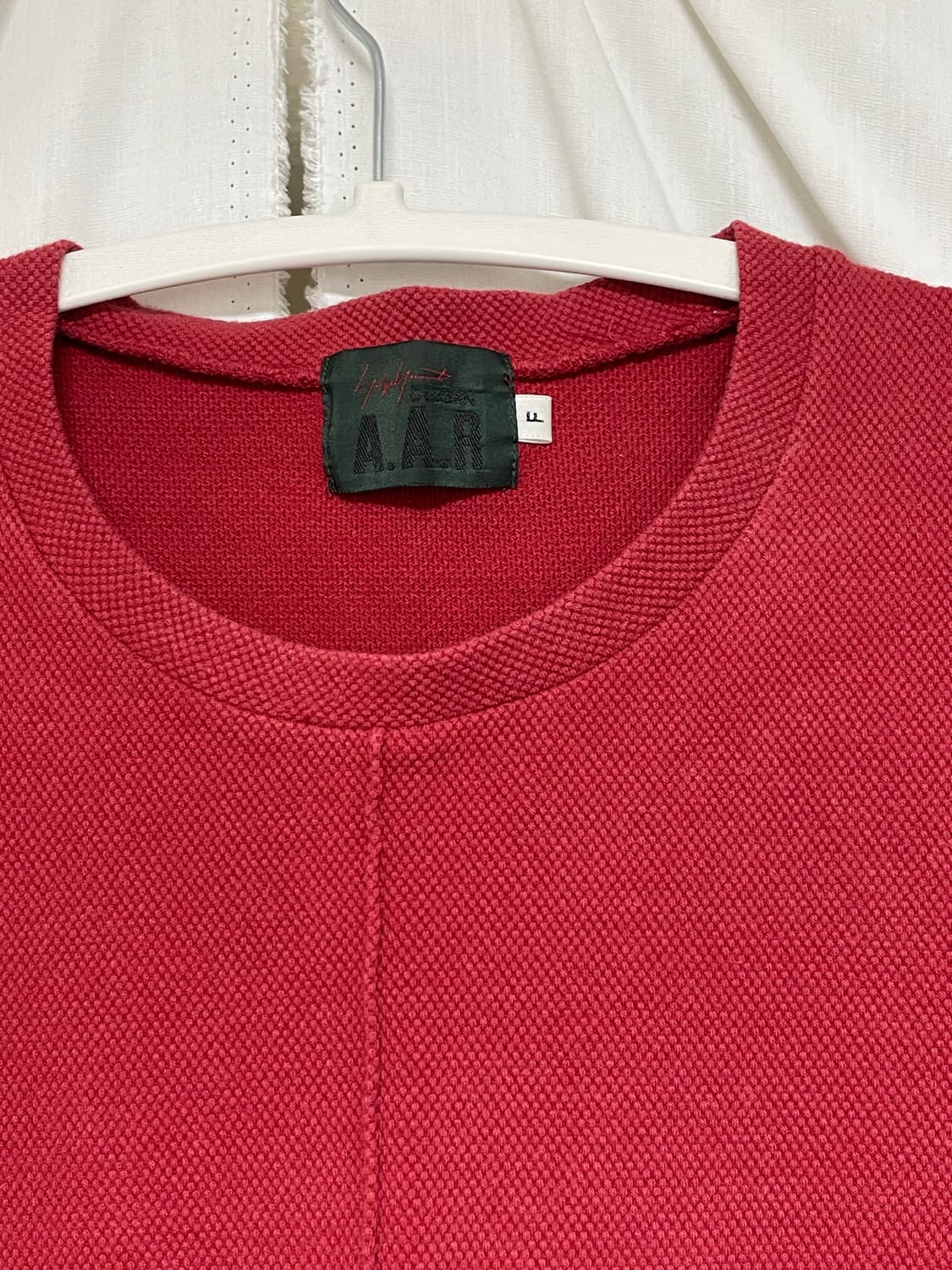 [F] Yohji Yamamoto AAR 레드 니트 반팔 상품이미지3