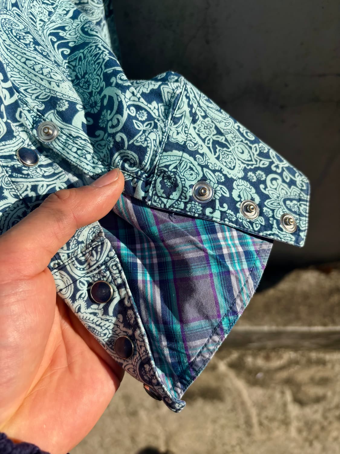 Vintage Roper페이즐리 웨스턴 카우보이 셔츠  상품이미지4