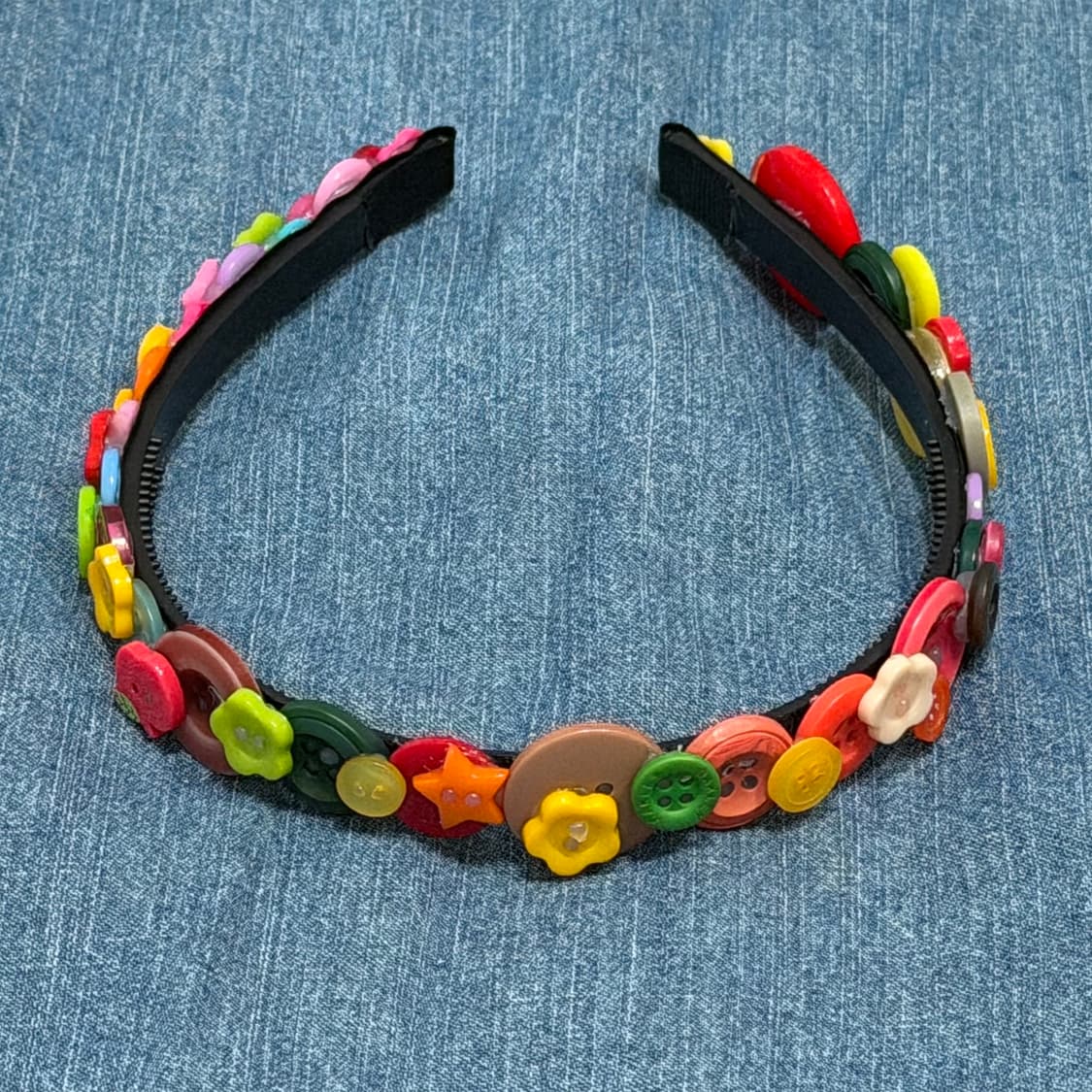 Rainbow Button Hairband 상품이미지3
