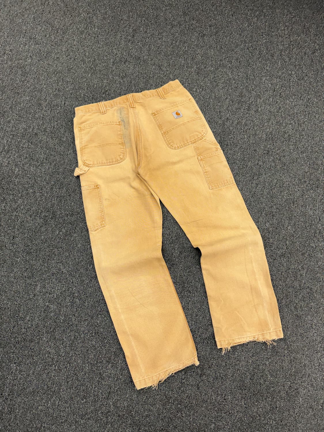 칼하트 빈티지 베이지 더블니 워크팬츠 상품이미지6