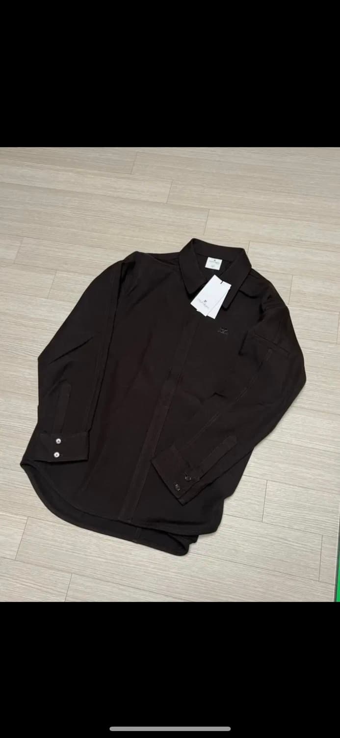 [M] 꾸레쥬 남자 셔츠 브라운 새상품 상품이미지1