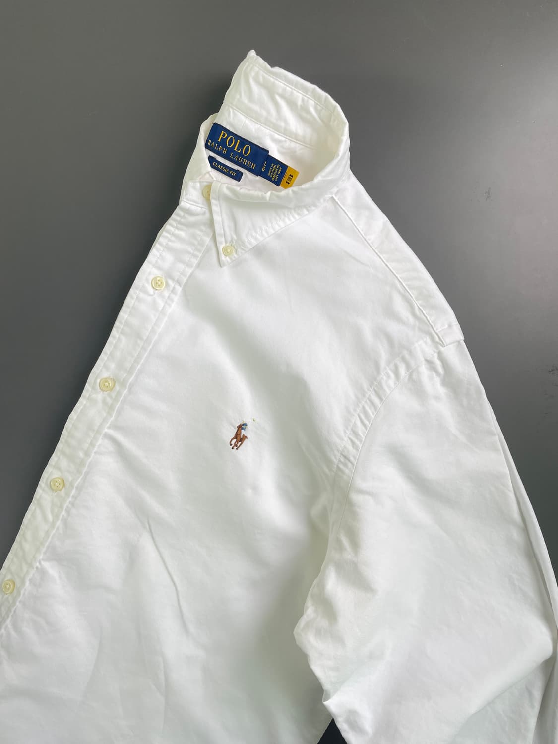 [L] 폴로 랄프로렌 옥스포드 셔츠 클래식핏 QR인증 상품이미지3