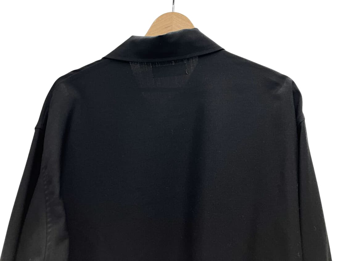 마카웨어 오가닉 모헤어 울 트로피컬 코치 자켓 블랙 상품이미지4