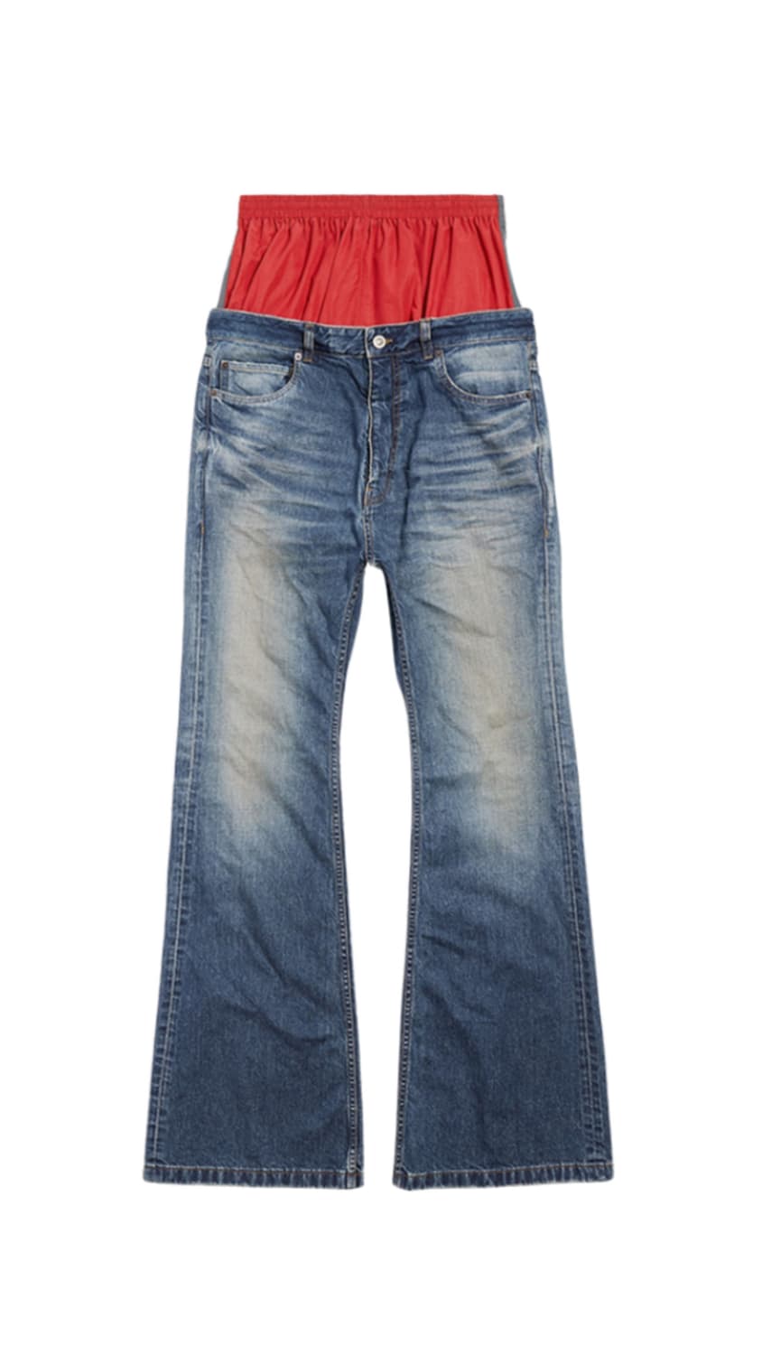 발렌시아가 레이어드 진 데님 팬츠 상품이미지1