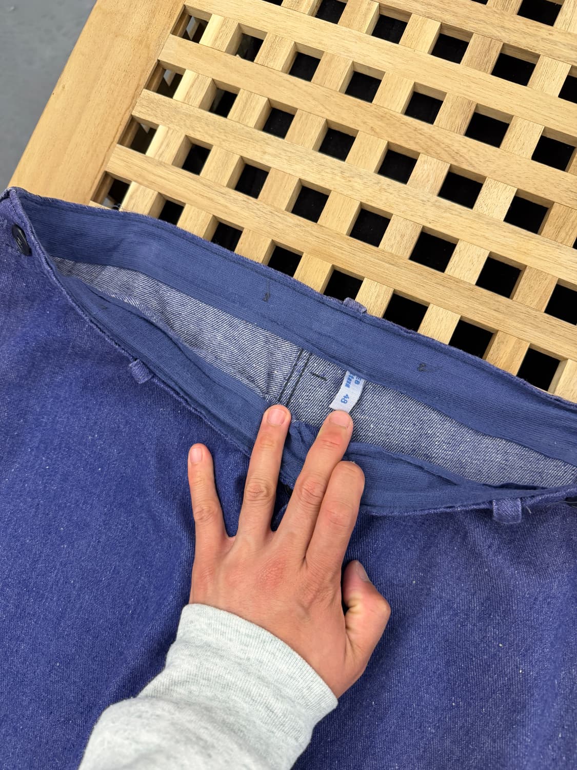 FADED DENIM OLD VINTAGE FRENCH 프렌치워크팬츠 상품이미지6