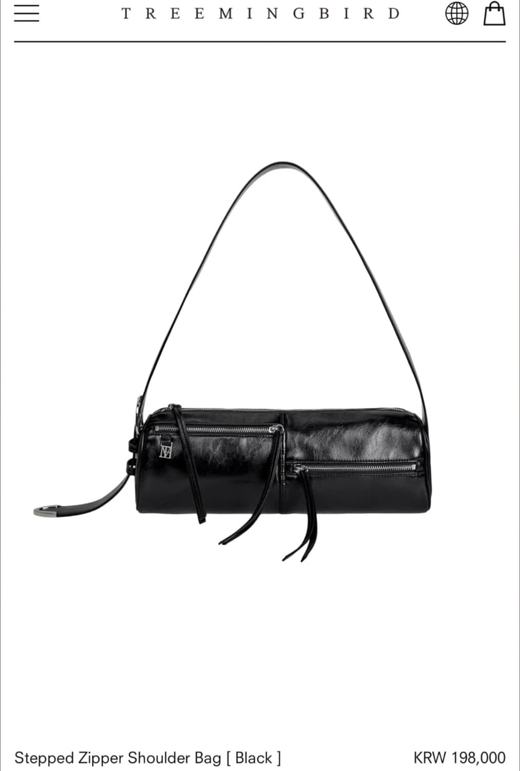 트리밍버드 Stepped Zipper Shoulder Bag 상품이미지1