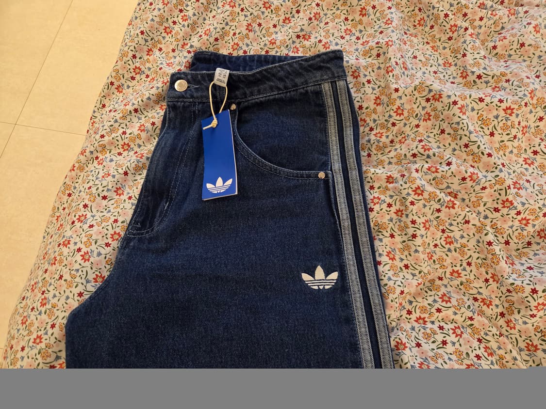새상품_(34)아디다스 아디컬러 데님 파이어버드 팬츠 미디움 블루 데님 상품이미지6