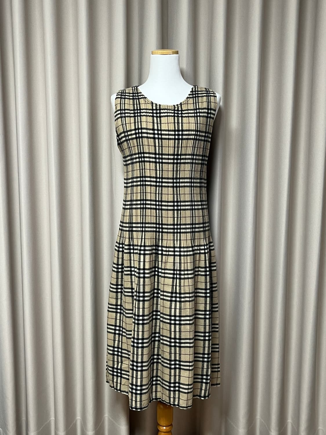 No.3 클래식 체크 플레어 원피스  상품이미지2