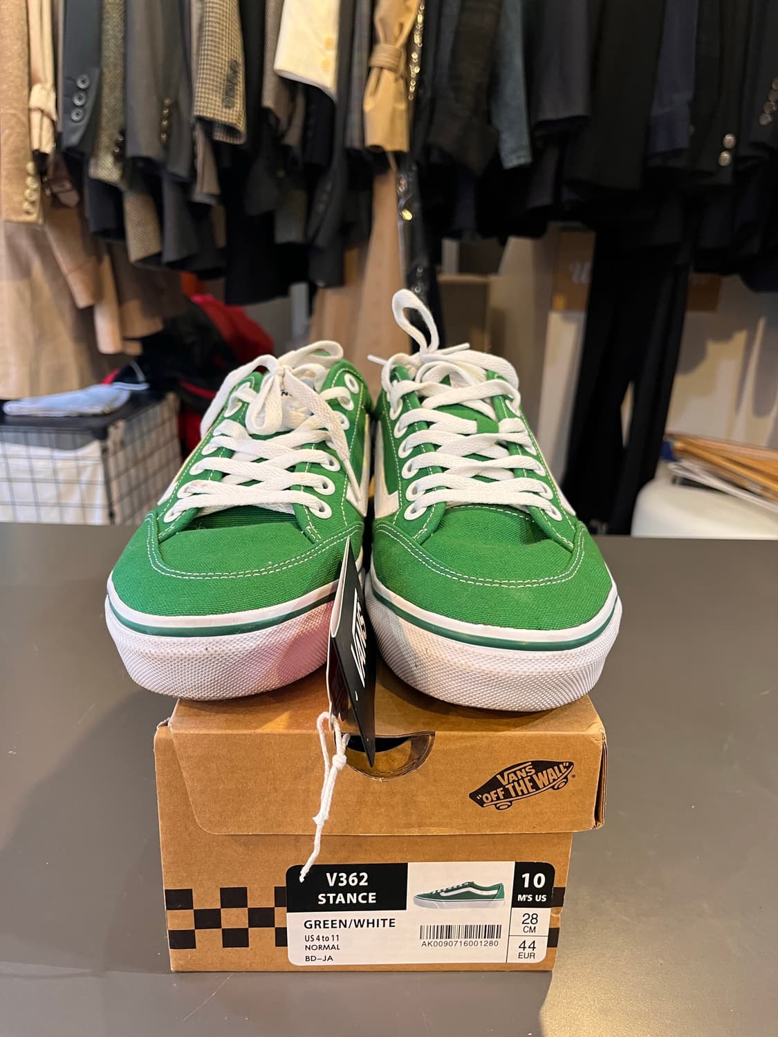 반스 올드스쿨 그린/화이트 캔버스 스니커즈 상품이미지5