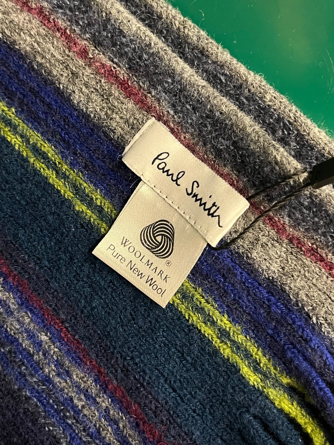 폴 스미스 멀티 스트라이프 울 머플러 네이비 #csz3684  상품이미지2