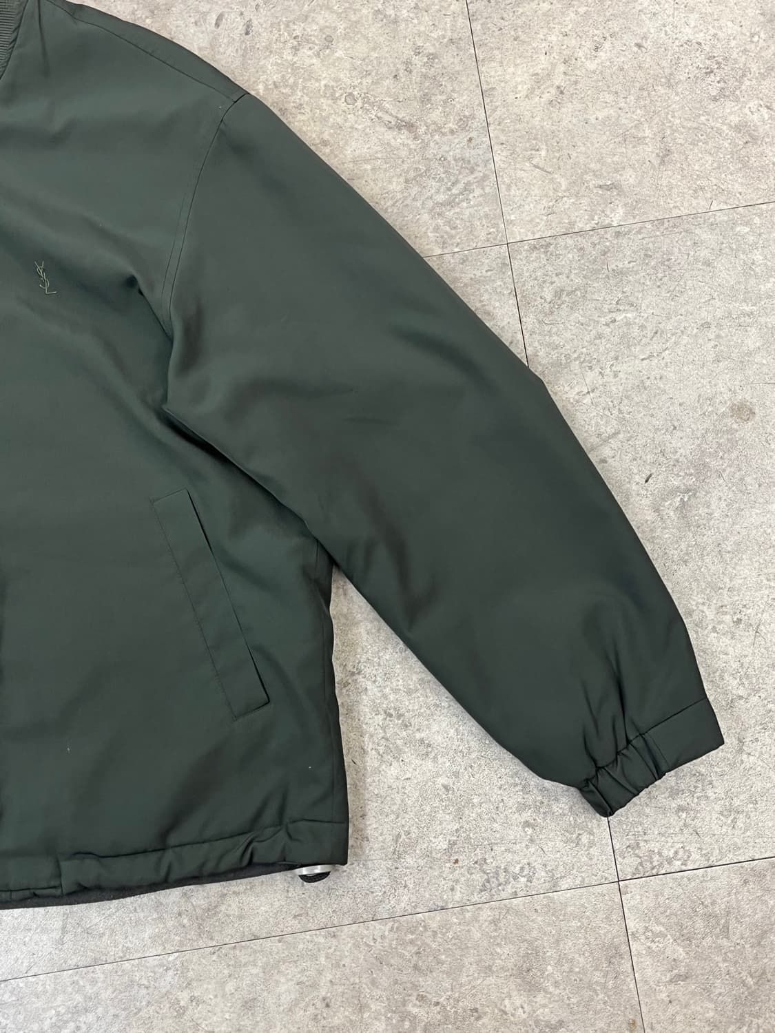 입생로랑 블루종 자켓 딥그린 95 #csz1885 상품이미지7