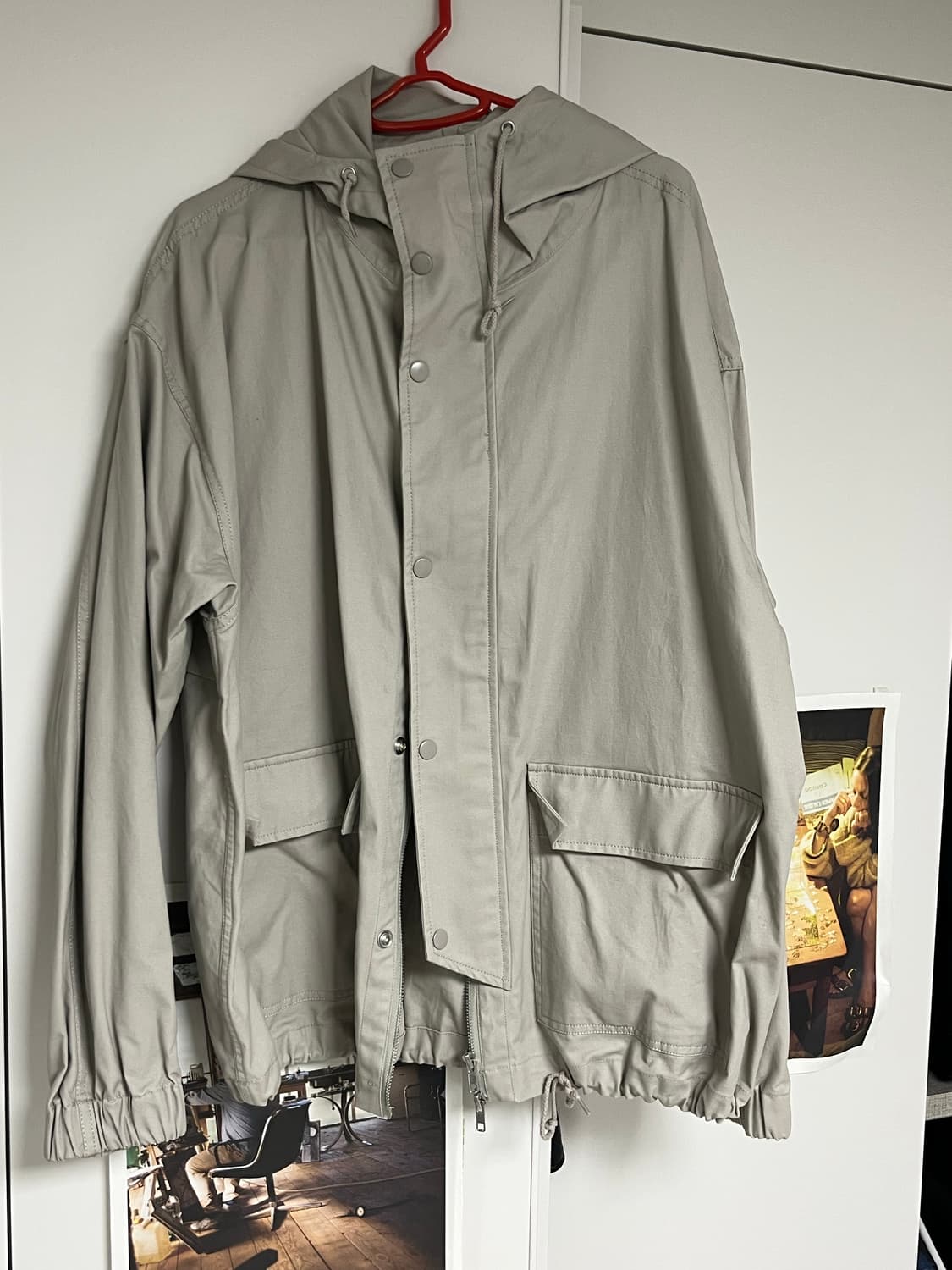 파르티멘토 코드 후드 집업 자켓 스모크 그레이 L 상품이미지3