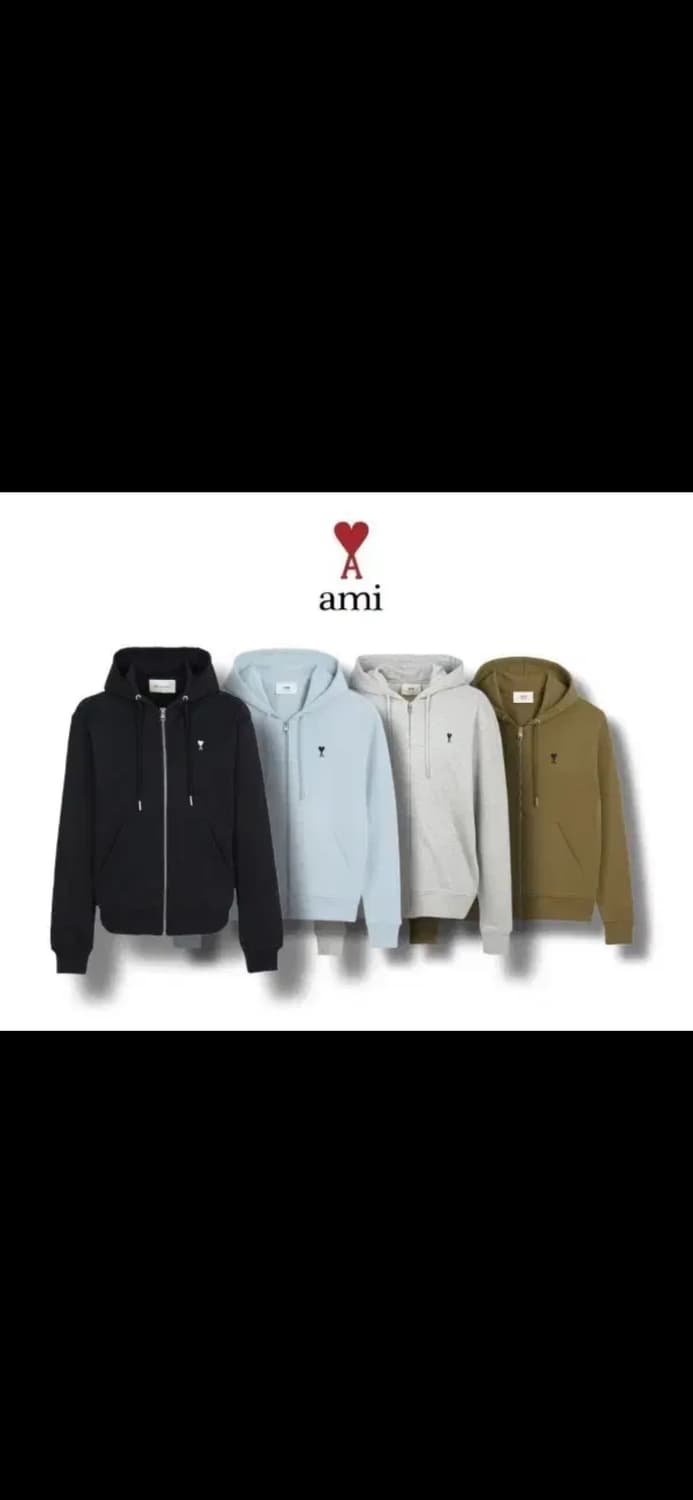 🔥[새상품/QR정품]🔥아미 드 꾀흐 후드집업 스몰로고 4 colors 상품이미지1