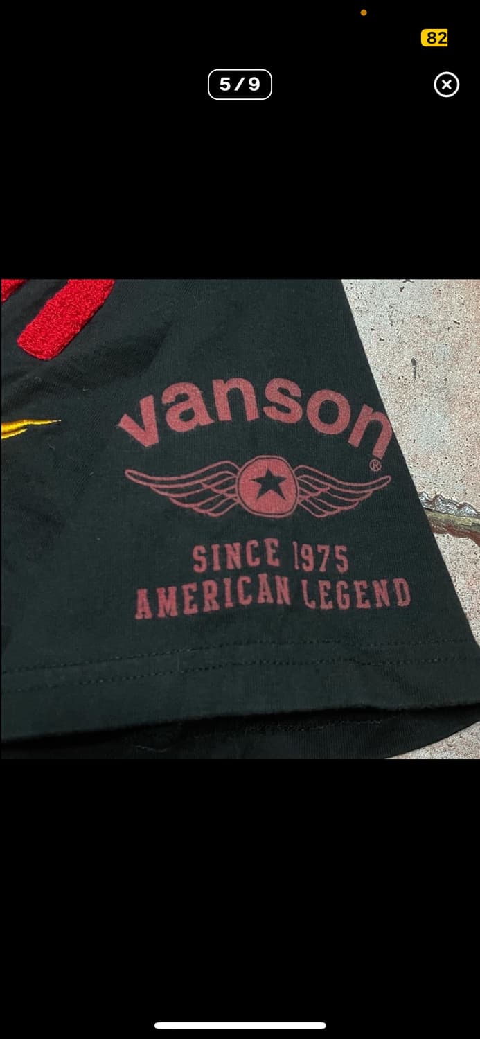 밴슨 레더 자수로고 반팔 티셔츠 상품이미지5