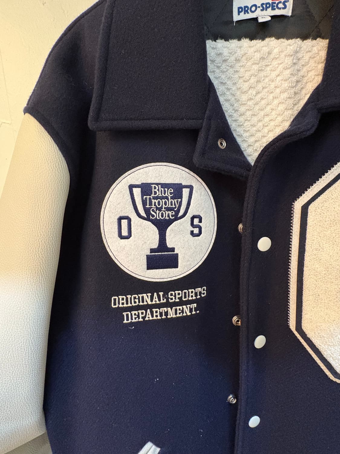 오리지널 스포츠(prospecs) 레더 바시티 자켓 xl 상품이미지3