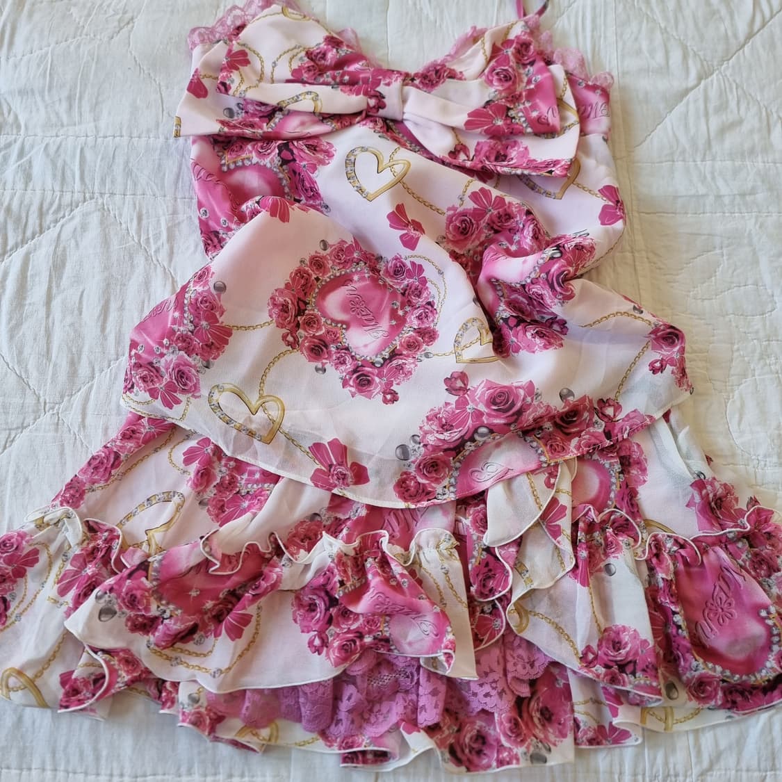 MARS 마즈 빅리본 하트로즈 주얼체인 오리지널 셋업 상품이미지1