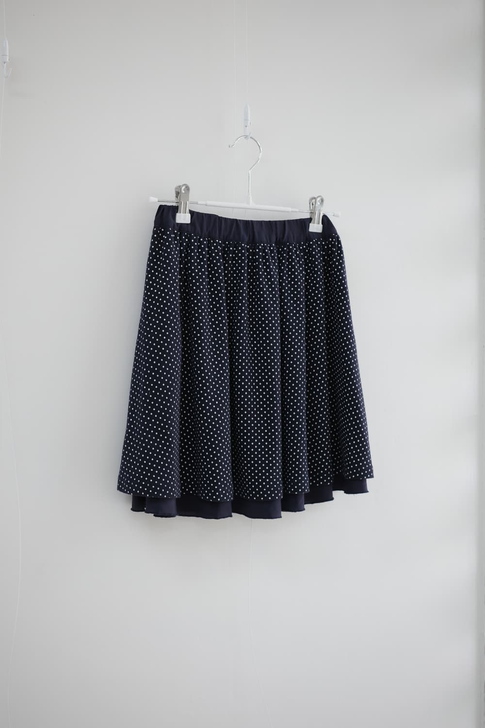Cute navy banding dot skirt 상품이미지1