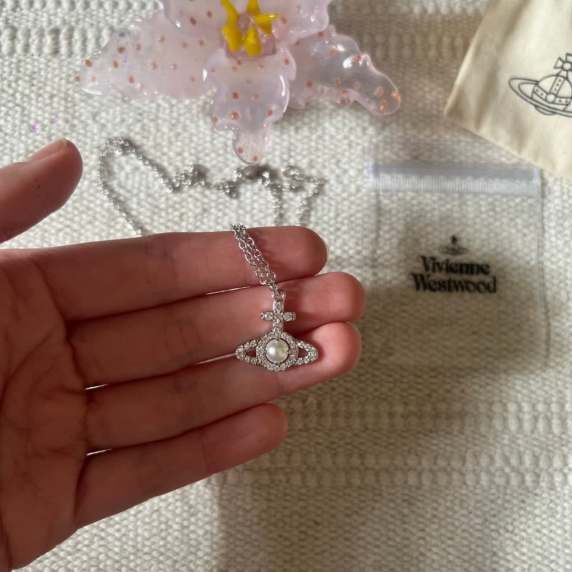 비비안웨스트우드 올림피아 펄 펜던트 네크리스 상품이미지6